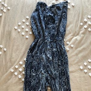 Black & White Long Romper